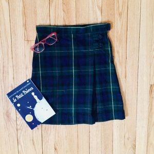 Lands’ End Girls Plaid Uniform Skirt
